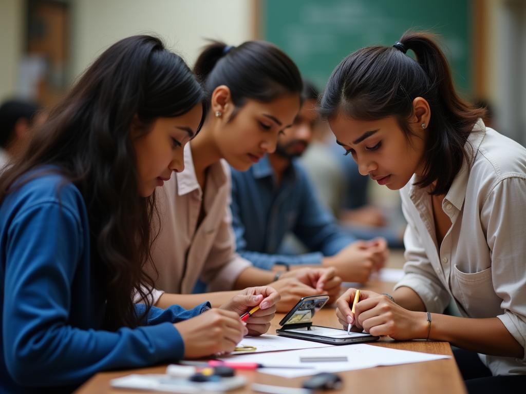 A_group_of_young_adults,_of_Indian_descent_with_fa