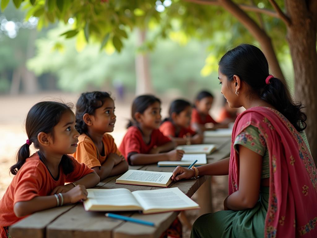 Fair-skinned_poor_Indian_children_attending_an_out