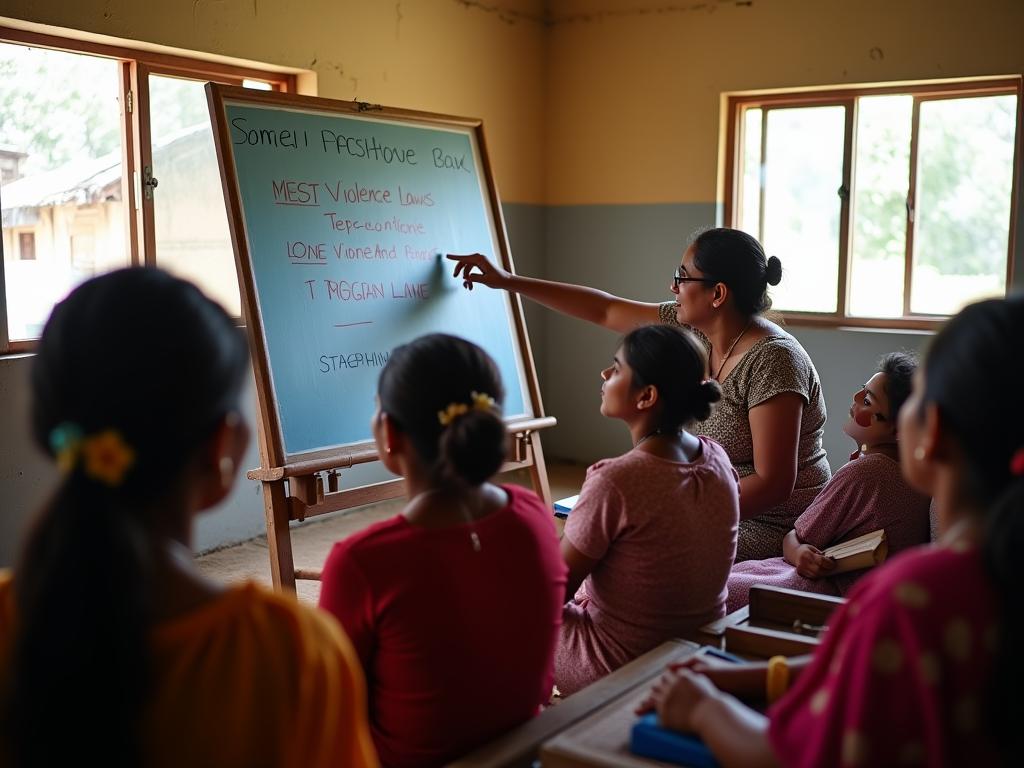 _Fair-skinned_rural_Indian_women_sitting_attentive